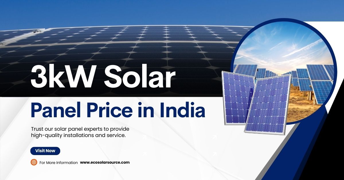 3kW Solar Panel Price in India