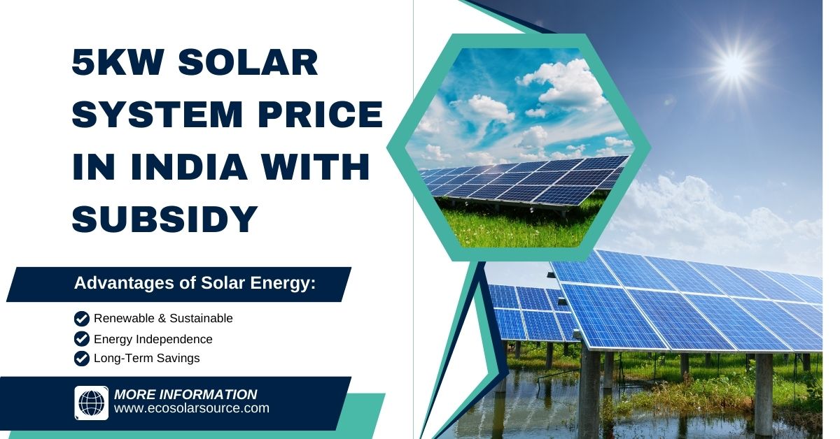 5kw Solar System Price in India With Subsidy