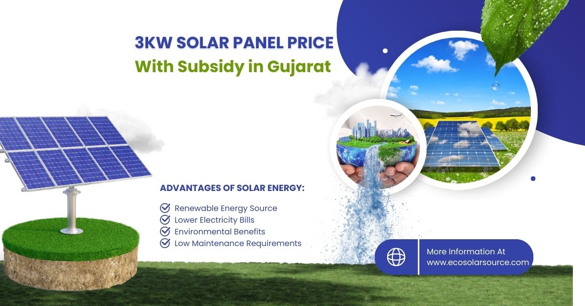 3KW Solar Panel Price With Subsidy in Gujarat